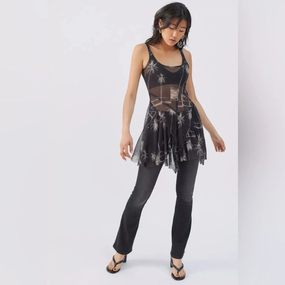 Urban Outfitters Sheer Mesh Mini Dress - Picture 3 of 15